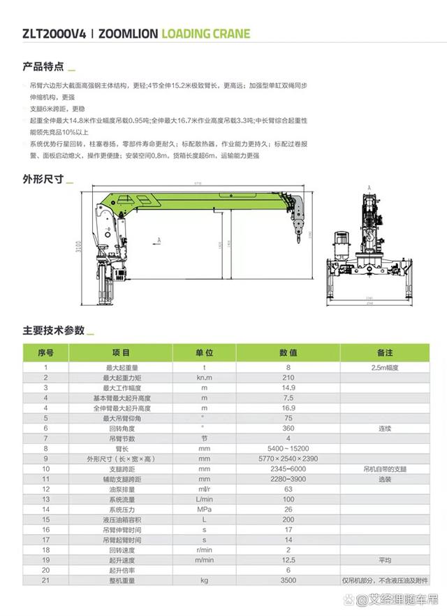 中聯8噸隨車吊 卓越性能與靈活適配的完美結合